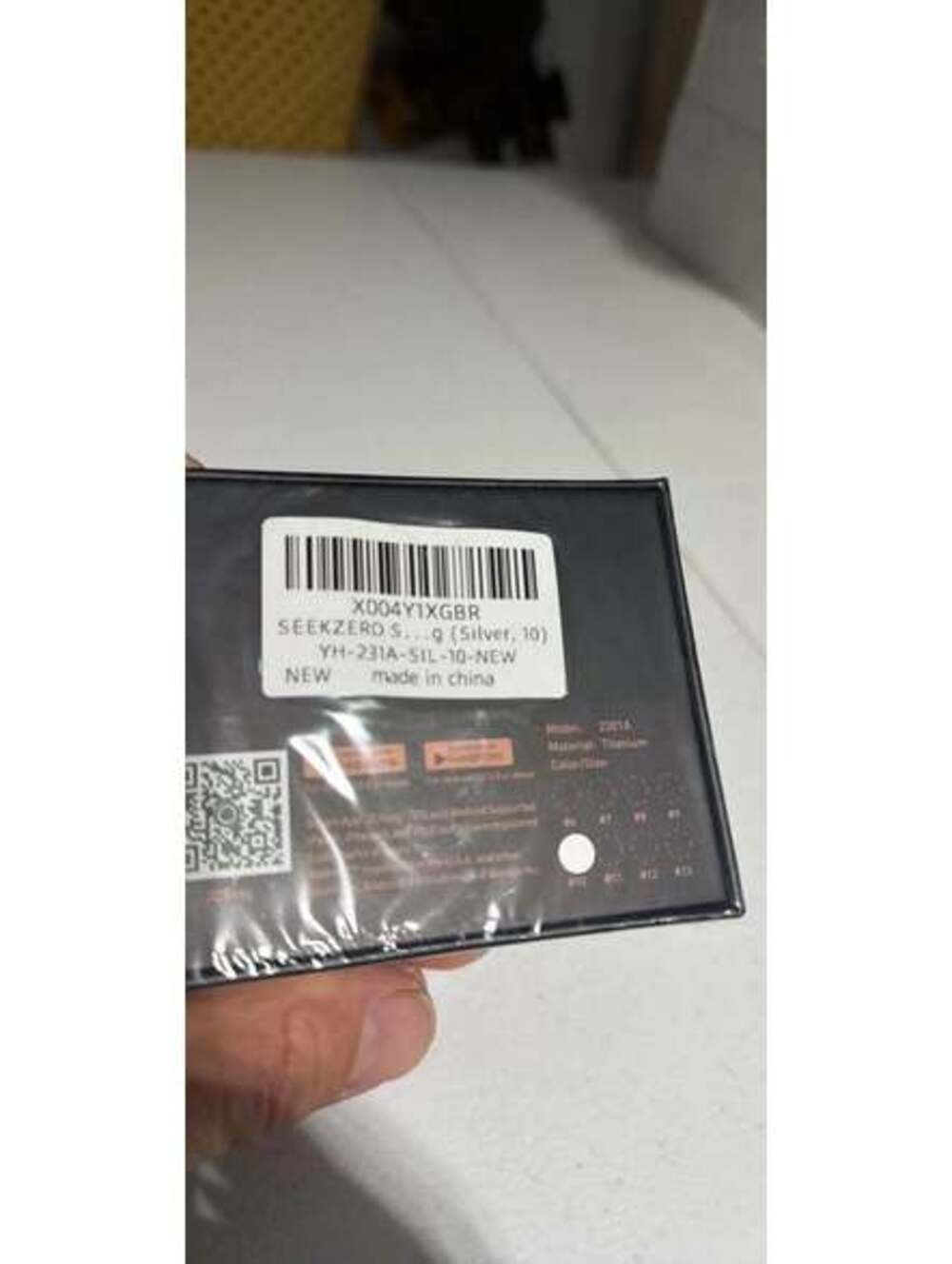 SEEKZERO Titanium Smart Health Ring Size 10